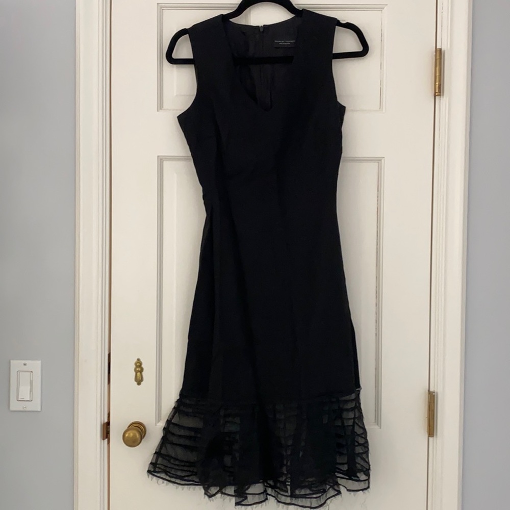 Charles Youssef Black Cocktail Dress